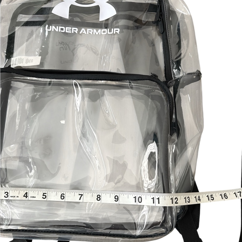 Under Armour Transparent Backpack with Black Accents, EUC, Unisex Backpack - Picture 4 of 10